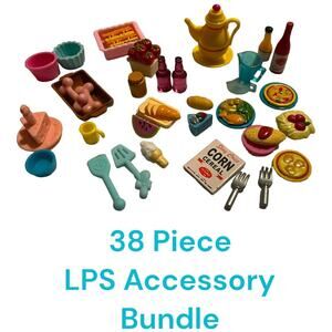 Littlest Pet Shop 38 piece Kitchen/Food Accessory Bundle